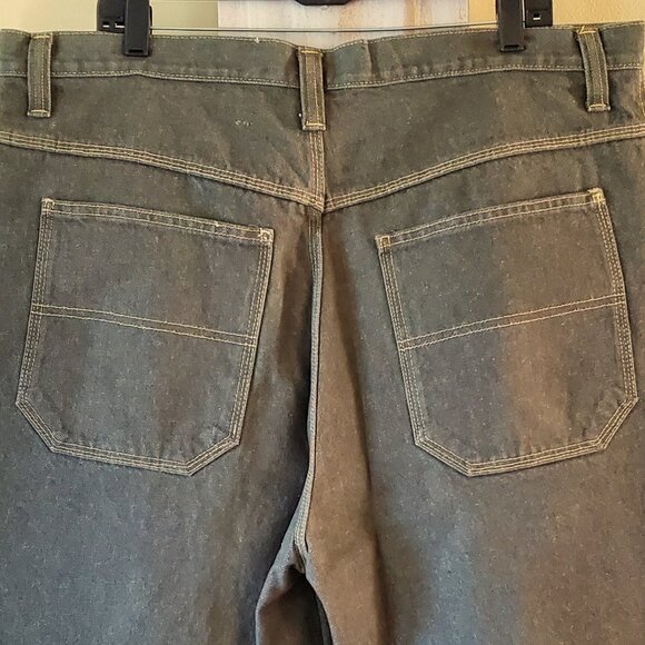 Vintage Men's Green Denim Short Pants SZ 40 - Picture 6 of 7
